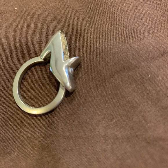 Silver Shoe Ring High Heel Pump  NWOT - Picture 4 of 6